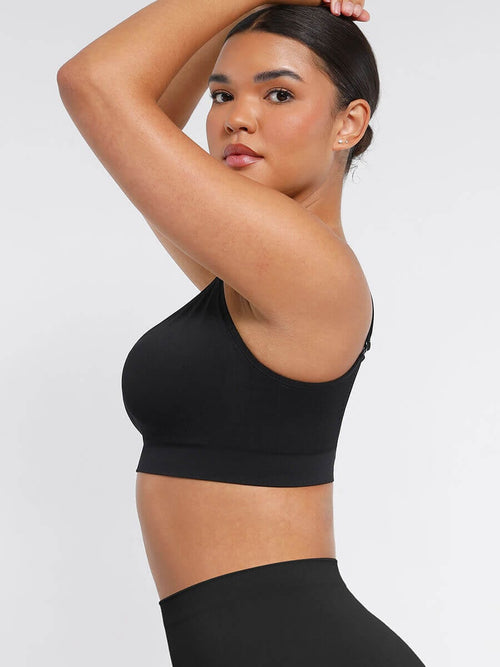 LINDA CloudLift black wireless bra side view
