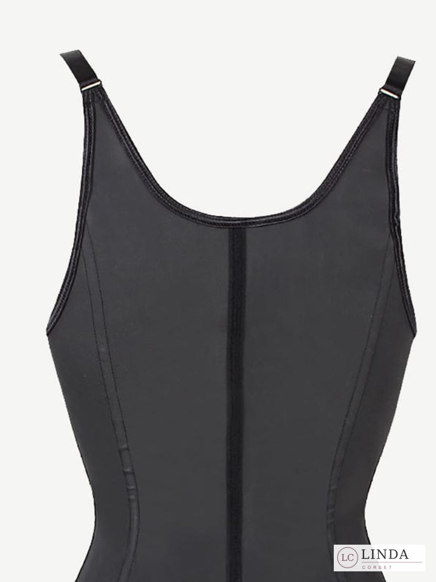 LINDA SculptCore black waist trainer vest – upper back detail