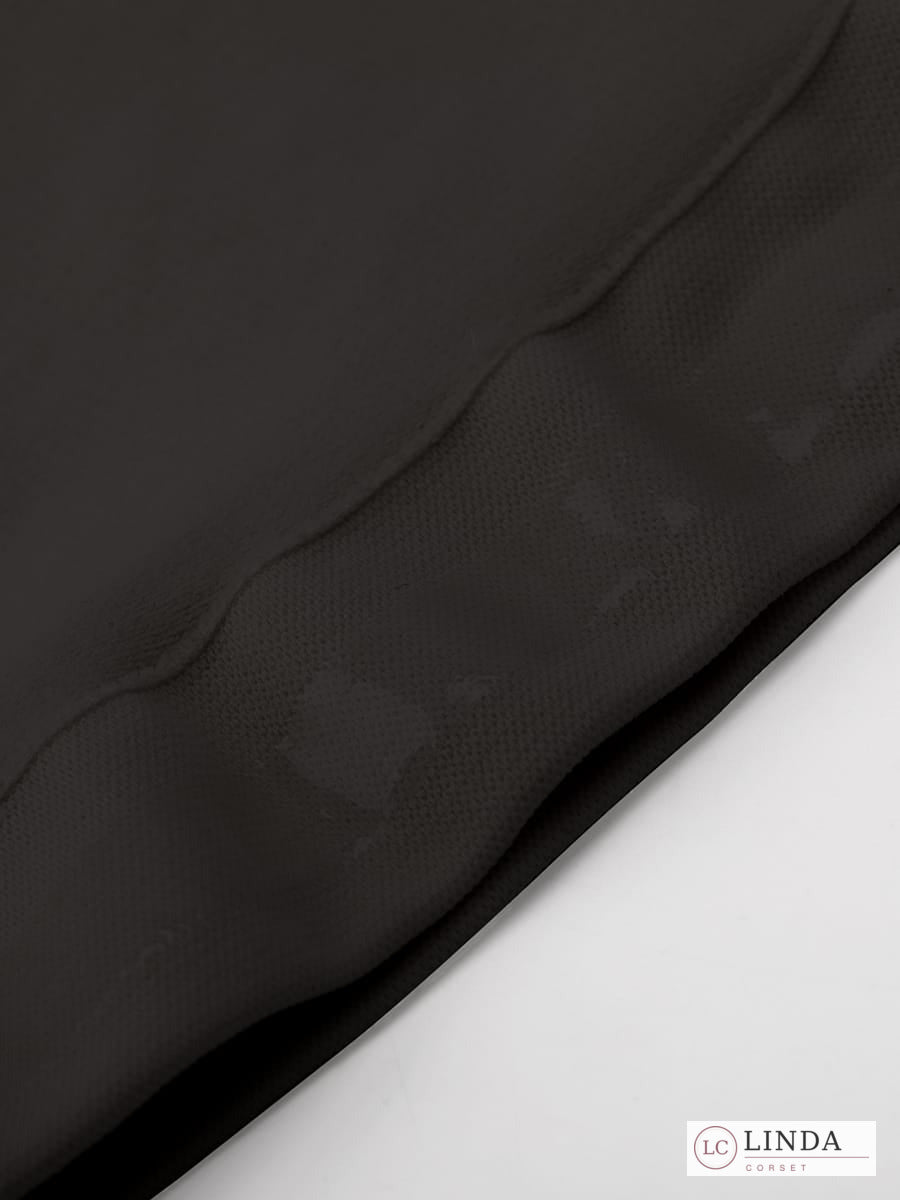 LINDA SilkSculpt seamless high-waist shaping thong — black fabric detail