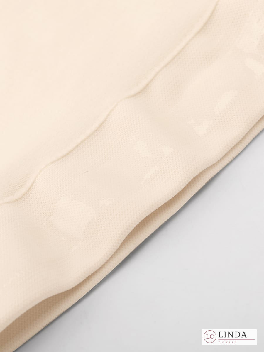 LINDA SilkSculpt seamless high-waist shaping thong — beige seam detail